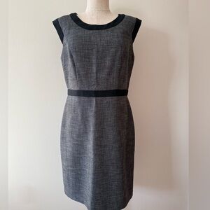 The Limited Charcoal and Black Cap Sleeve Mini Dress